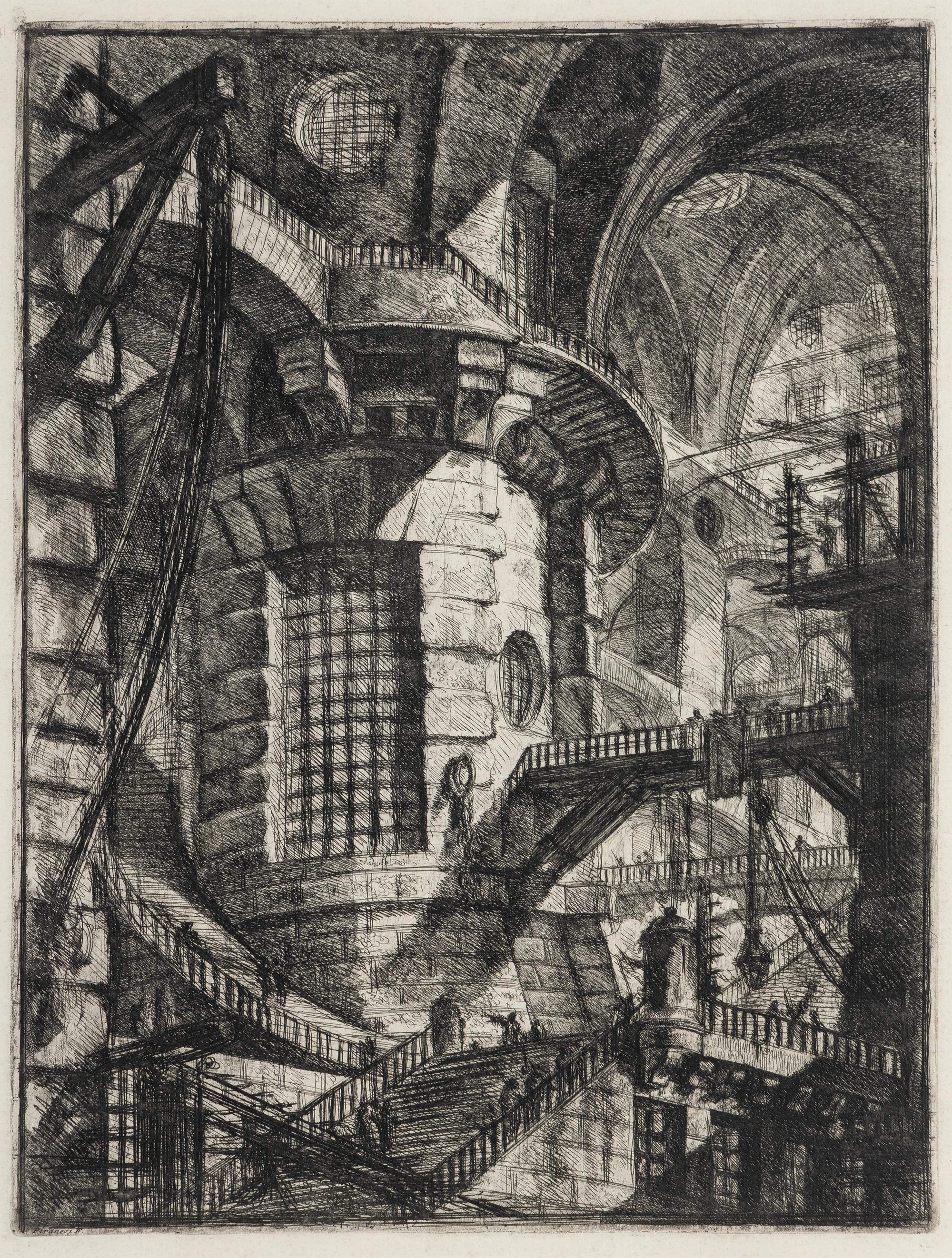 Plate I and Plate III from Carceri d'Invenzione