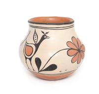 Santana Melchor (1889-1978), Santo Domingo Height 6 1/2 x diameter 7 1/2 inches.