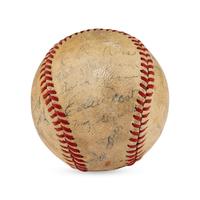 A 1943 Boston Braves Team Signed Autograph Baseball (Beckett Authentication Services Letter of Authenticity)