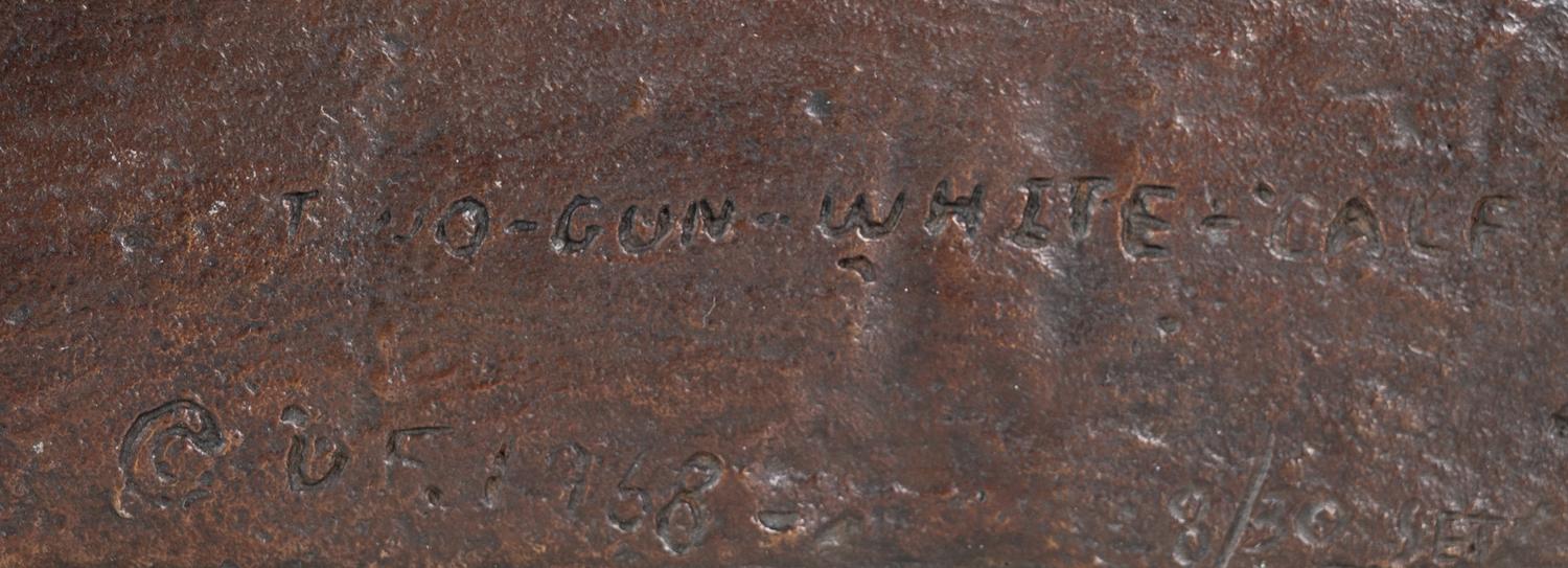 Seven Sculptures: Last Star , Calf-Tail, Two-Gun-White-Calf, Eagle-Calf, Medicine-Bossribs, Turtle and Weasel Feather , edition 8/30