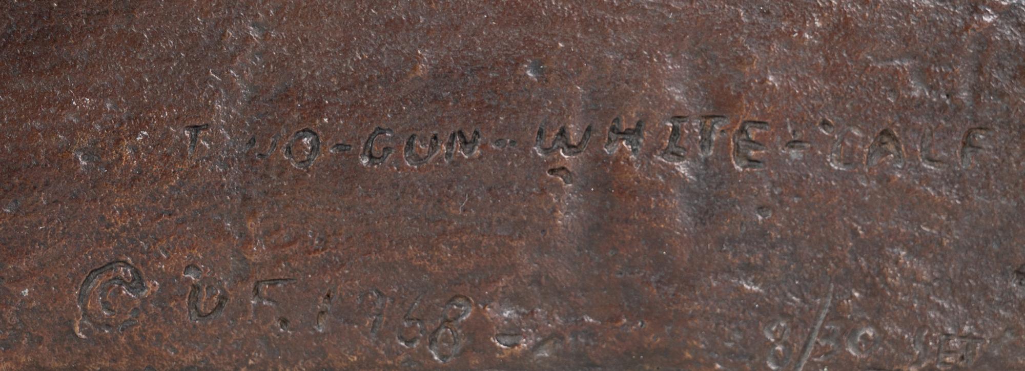Seven Sculptures: Last Star , Calf-Tail, Two-Gun-White-Calf, Eagle-Calf, Medicine-Bossribs, Turtle and Weasel Feather , edition 8/30