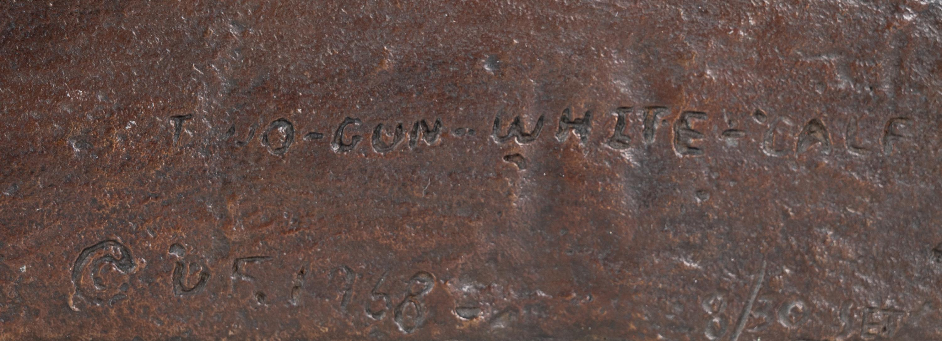Seven Sculptures: Last Star , Calf-Tail, Two-Gun-White-Calf, Eagle-Calf, Medicine-Bossribs, Turtle and Weasel Feather , edition 8/30