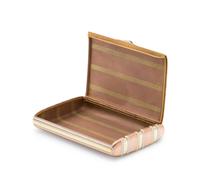 A Russian Vari-Color Gold and Enamel Cigarette Case