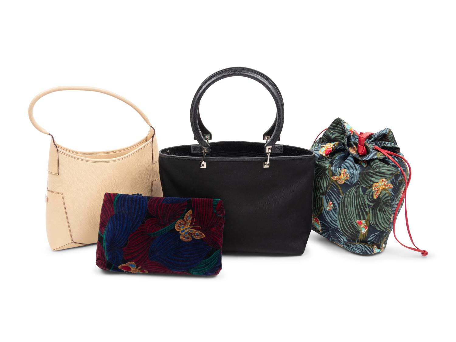 Four Designer Bags: Two Salvatore Ferragamo, Two Bottega Veneta
