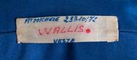 A Lanvin Vintage Royal Blue Silk Bolero jacket, No size.