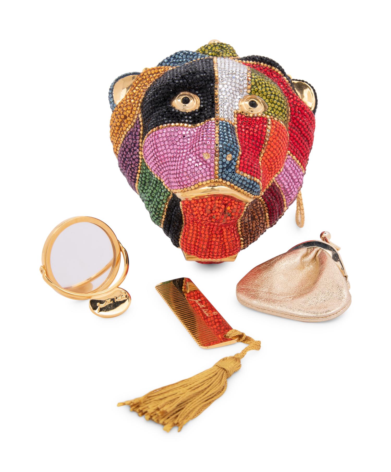 Judith Leiber Lion Head Minaudière