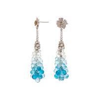 DIAMOND AND CRYSTAL 'ENCHANTED GARDEN' EARRINGS