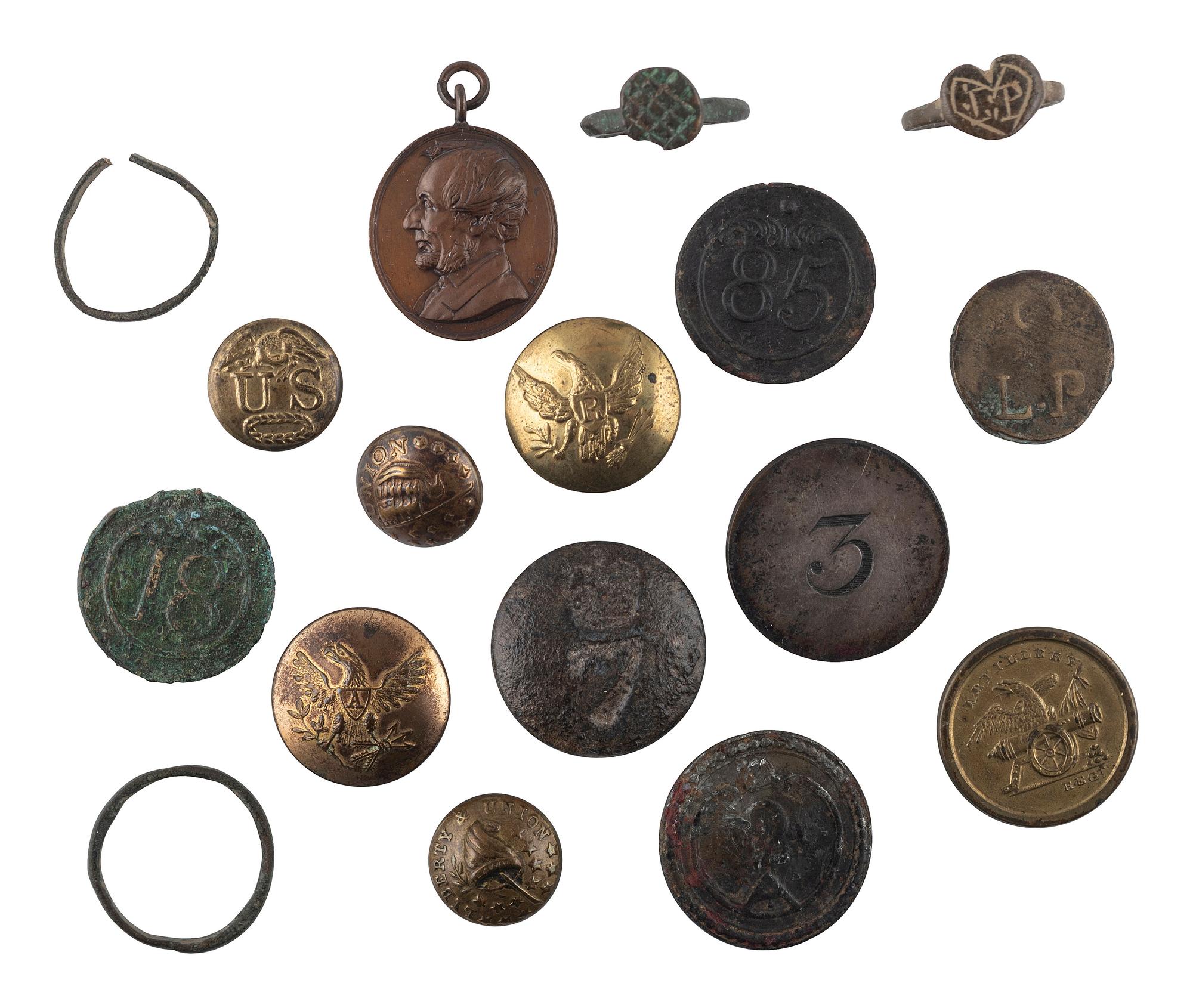 [18TH CENTURY]. A group of buckles and rings, many dating from the 18th century.