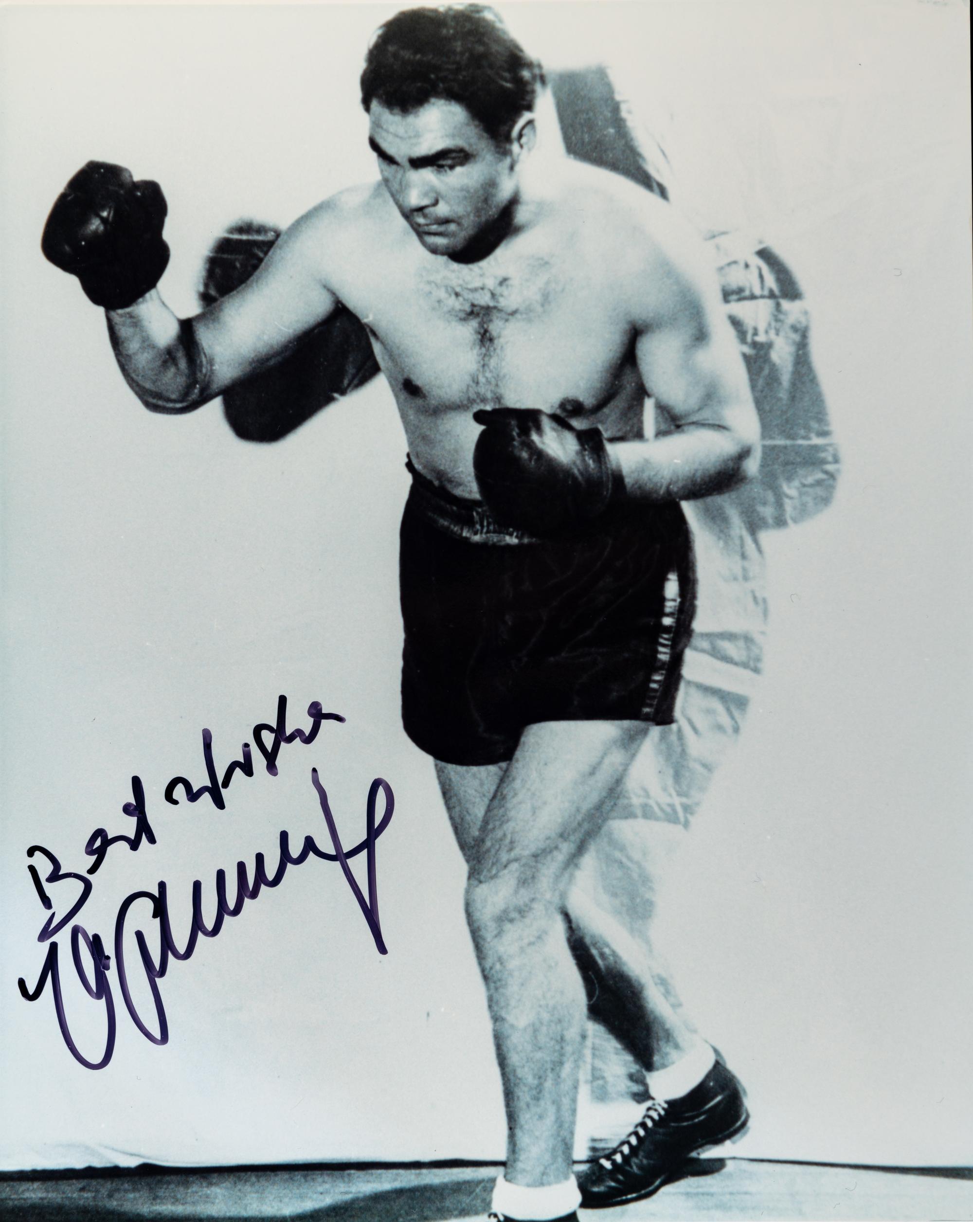A Group of 14 Heavyweight Boxing Champion Signed Autograph Photos Including Muhammad Ali,