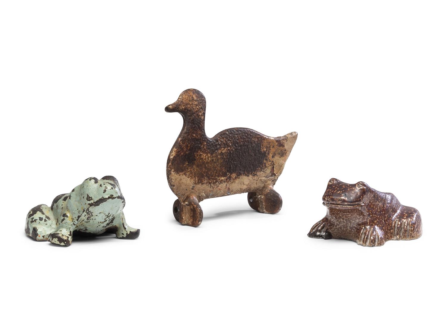 Three Animal Form Decorative Items