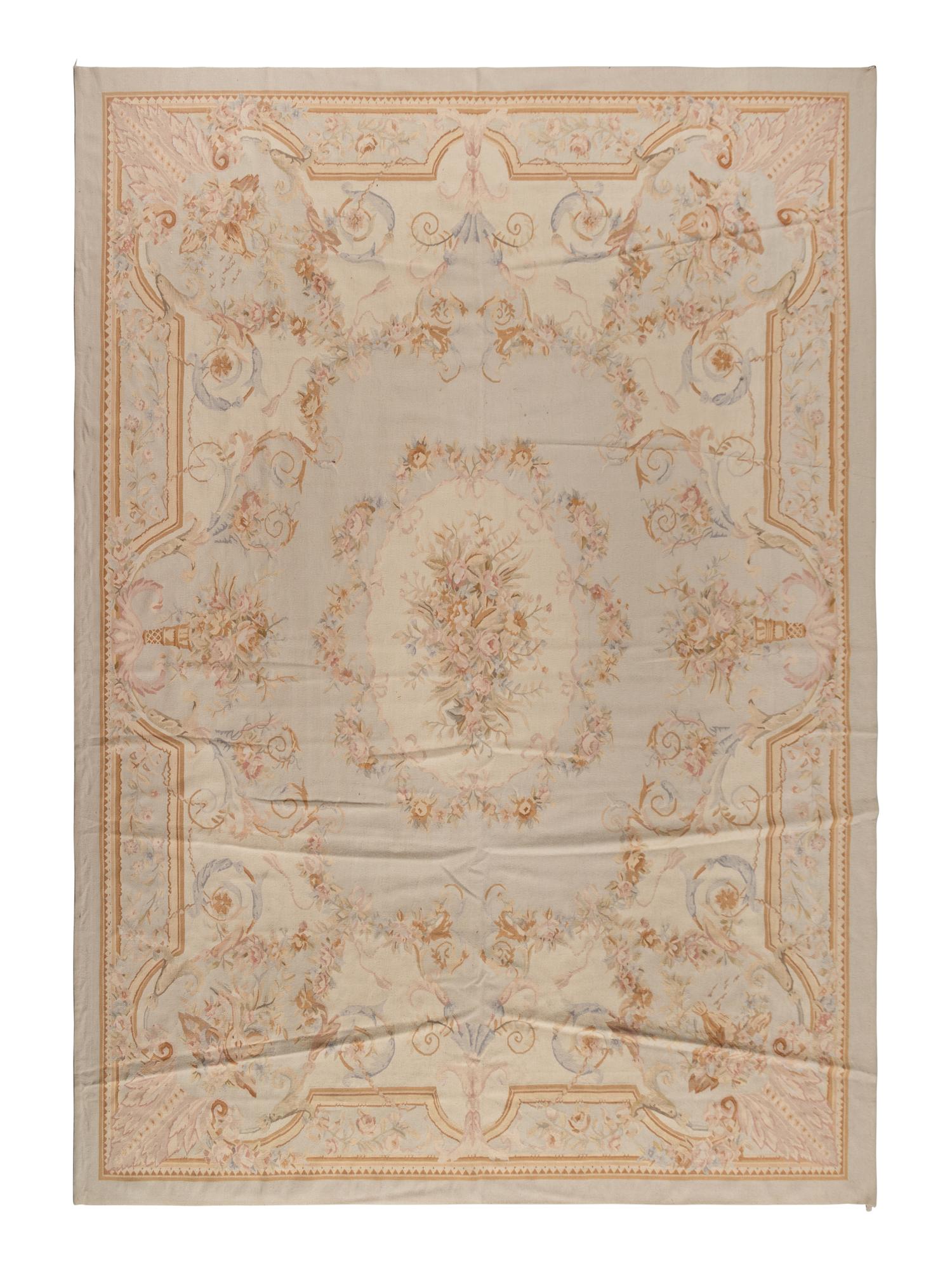 An Aubusson Style Wool Rug