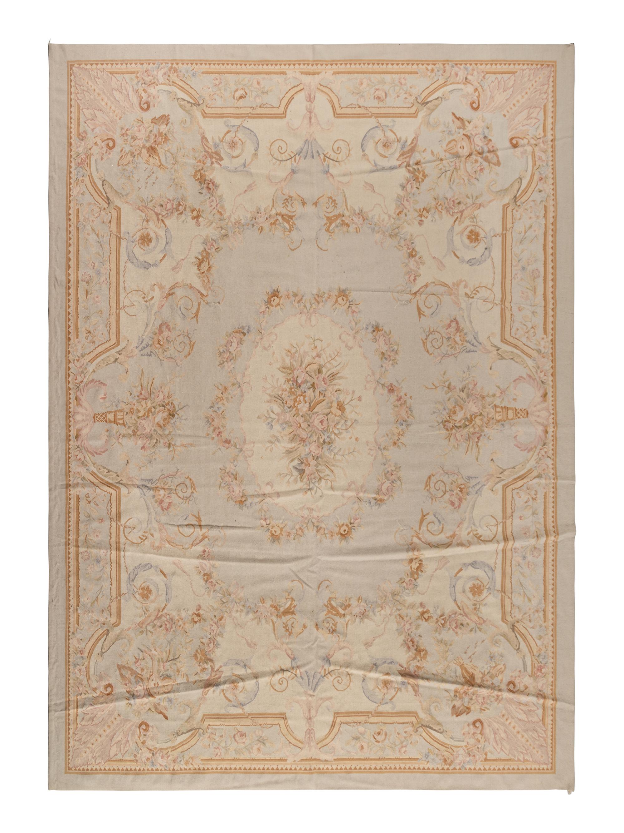 An Aubusson Style Wool Rug