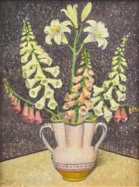 Foxgloves and Lily (Flowers in a Vase)
