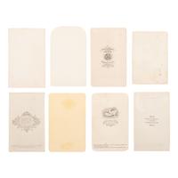 [Lincoln, Abraham] Group of Eight Carte de Visites of Lincoln, incl. Last Known Photo by Henry F. Warren.