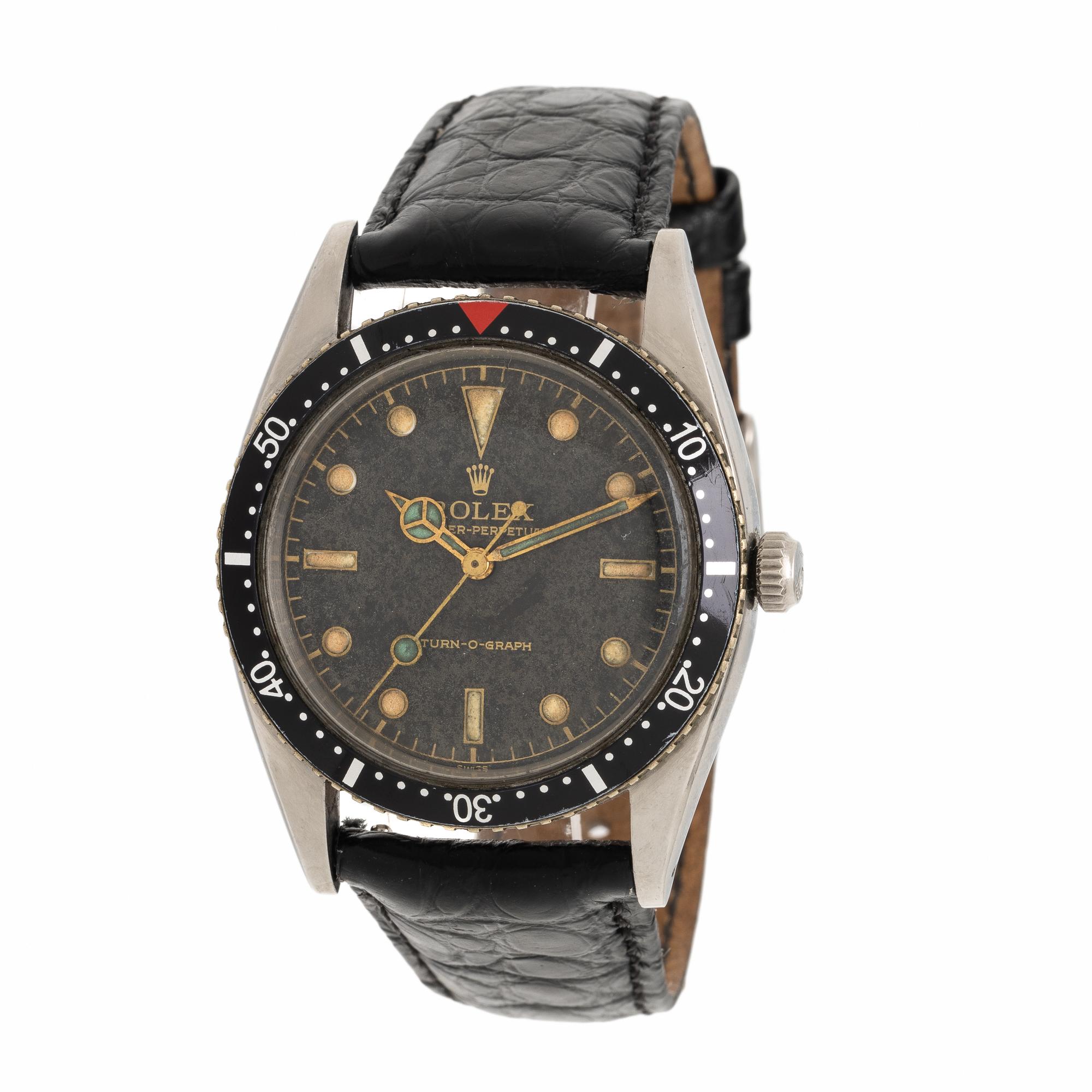 Rolex, Ref. 6202, Stainless Steel 'Turn-O-Graph' Watch