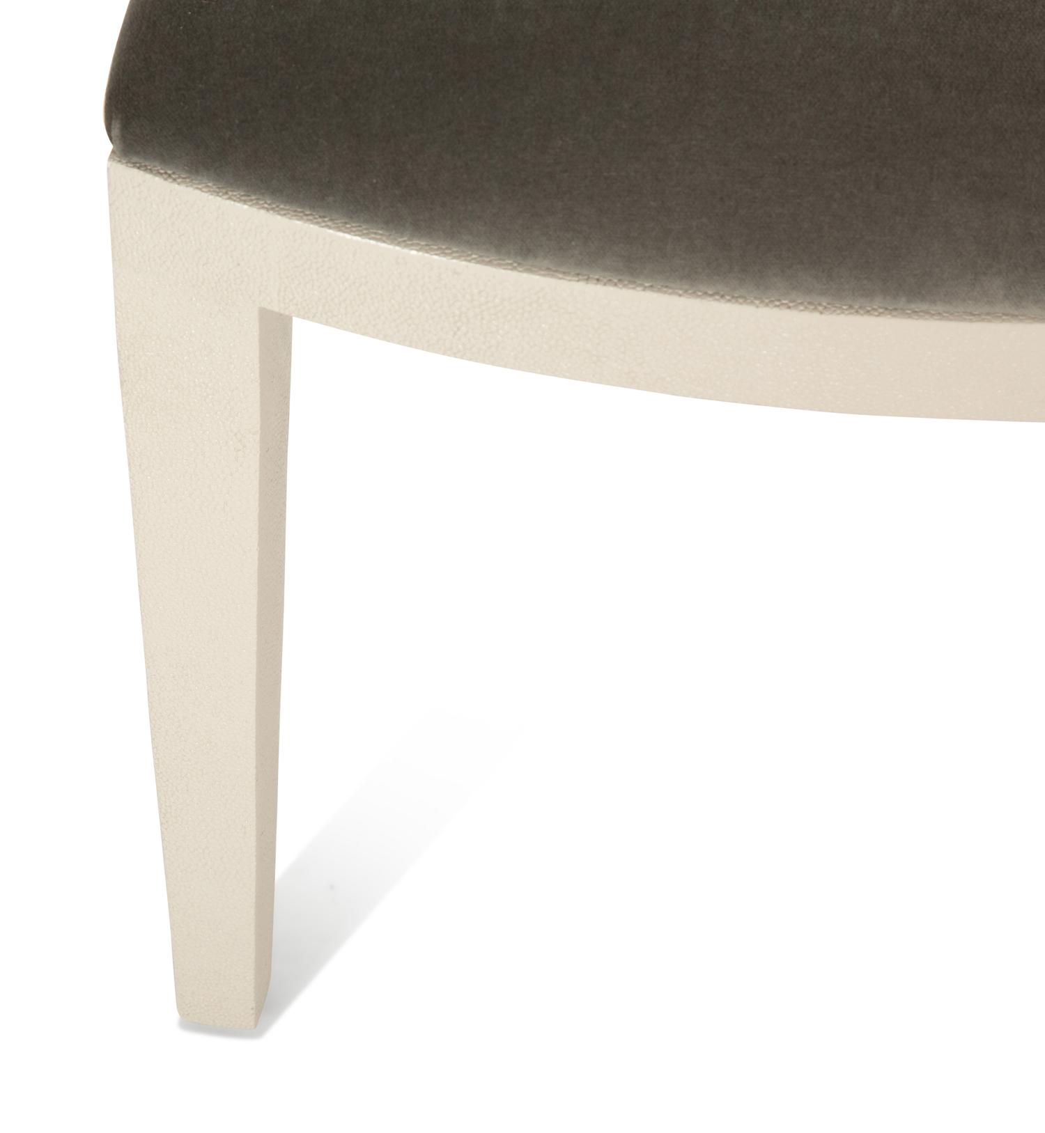 A Contemporary Faux Shagreen Side Chair