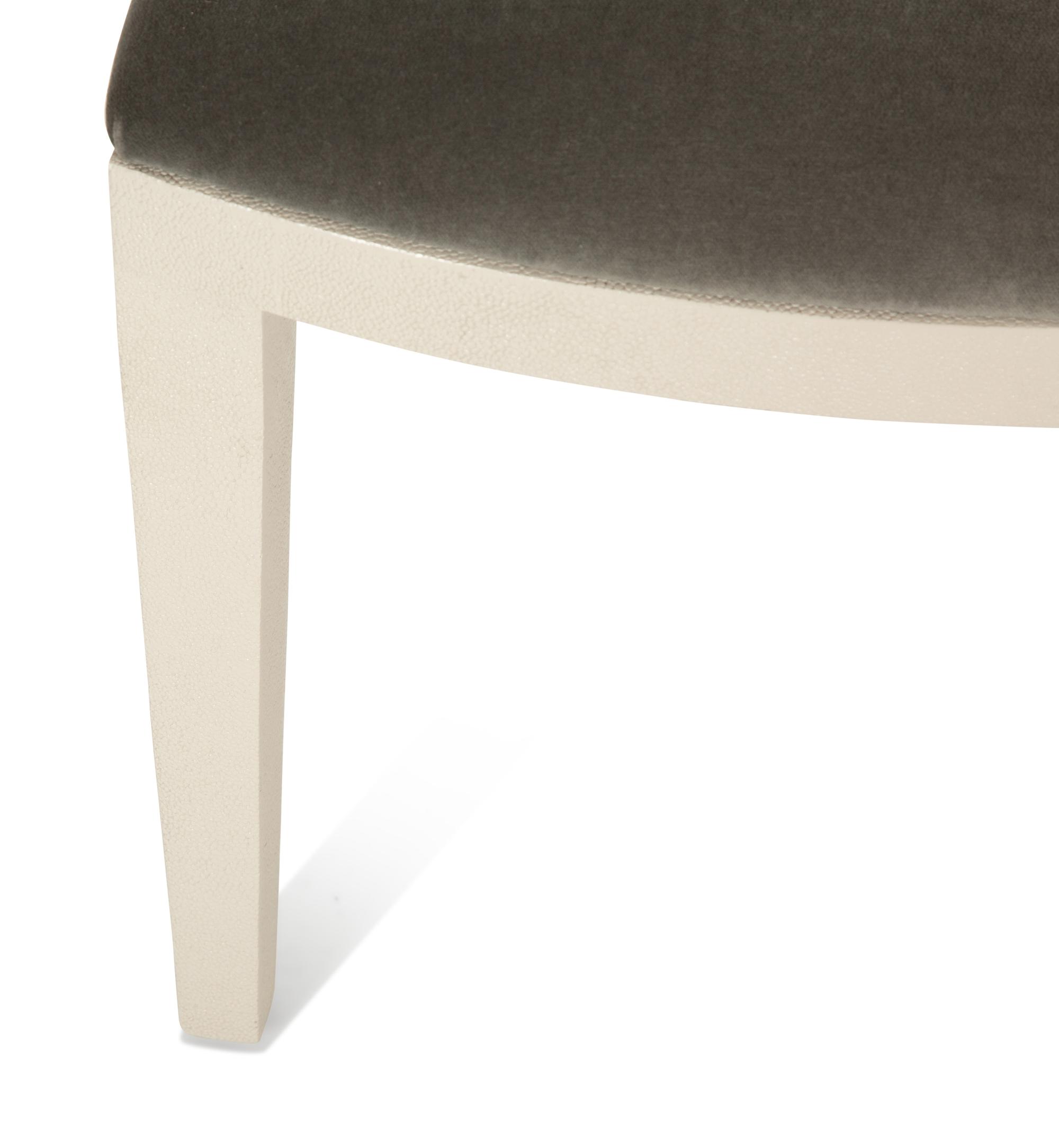 A Contemporary Faux Shagreen Side Chair