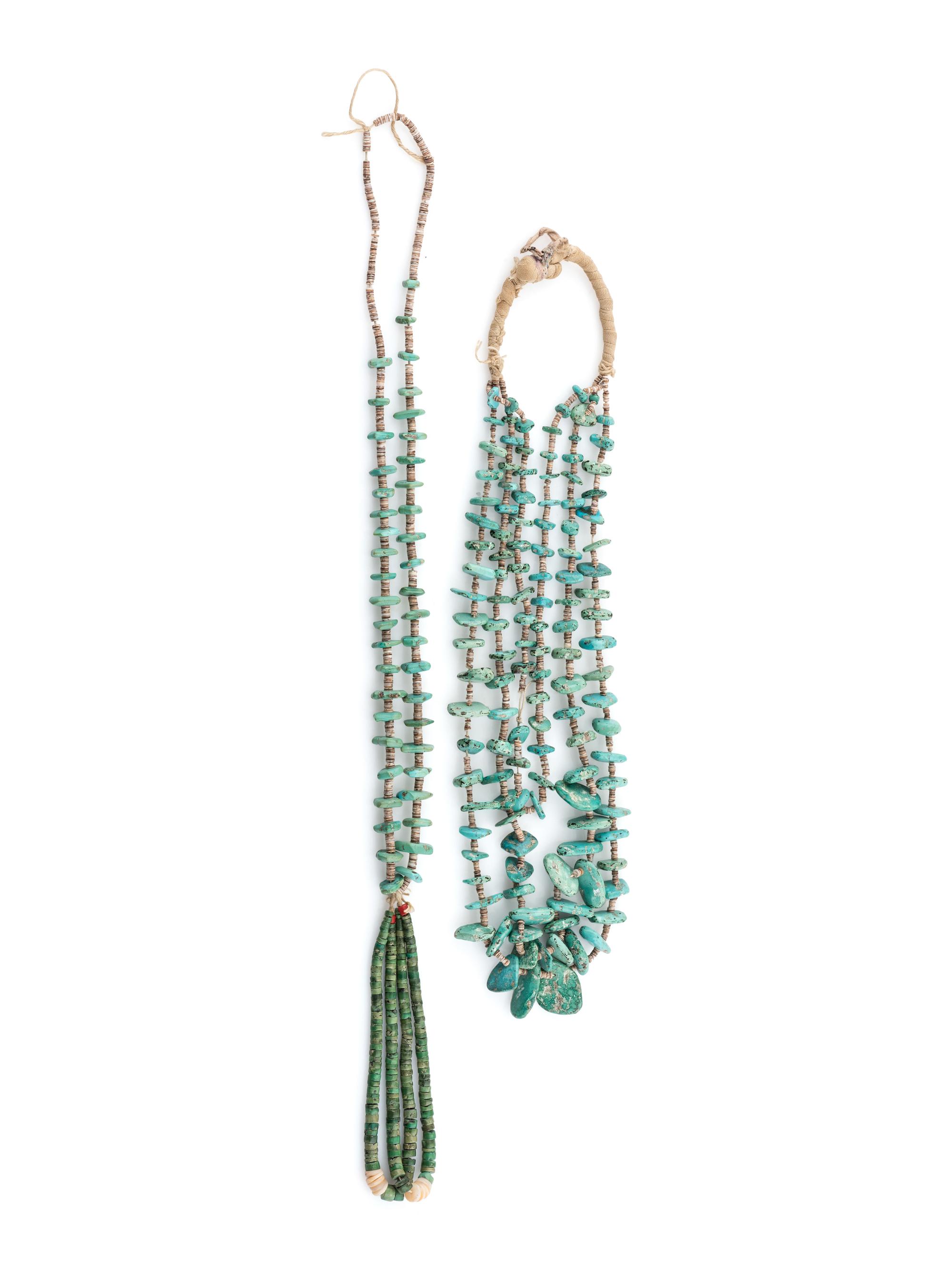 Pueblo Turquoise Tab Necklaces