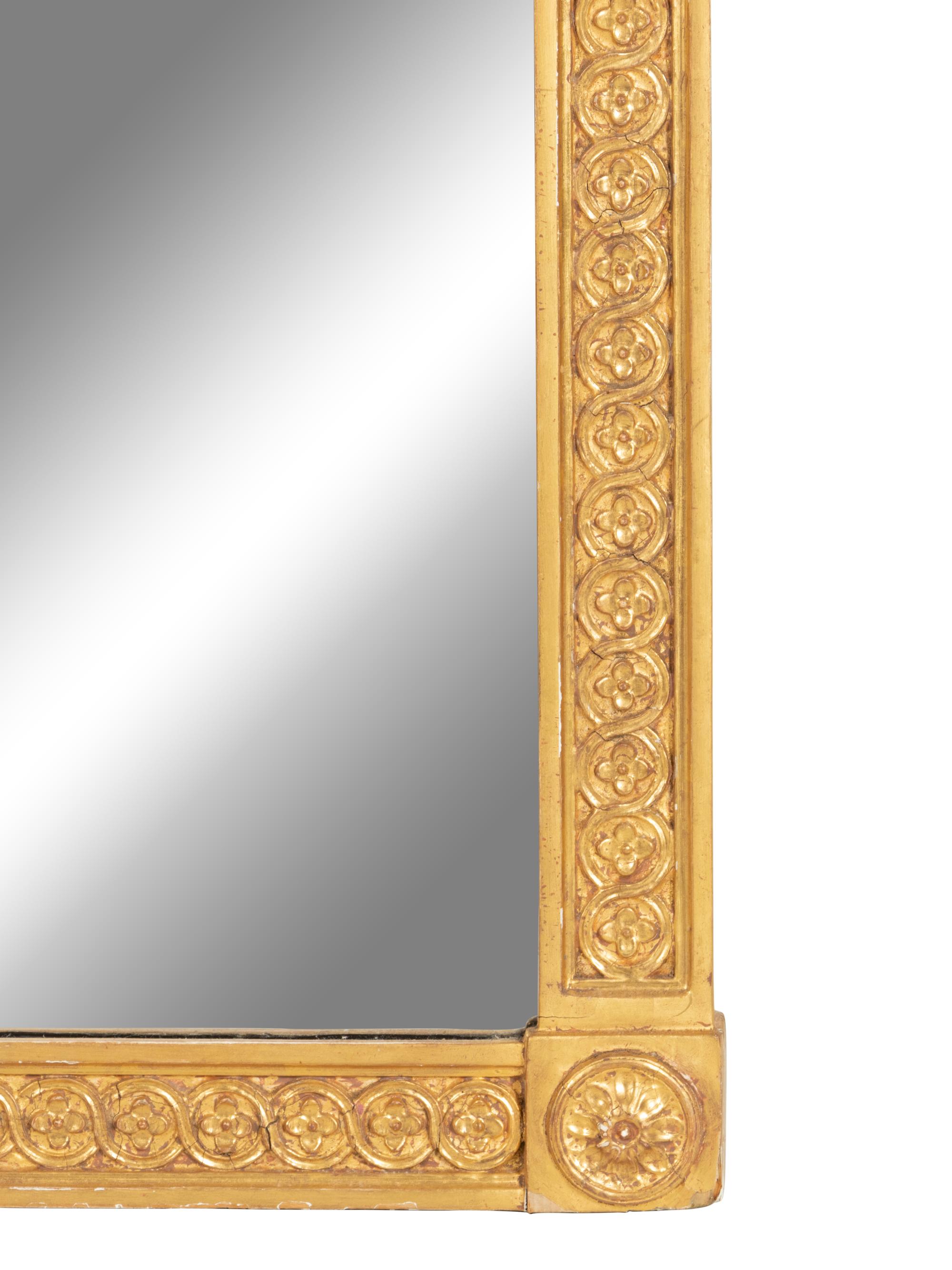 An Adam Style Giltwood Mirror