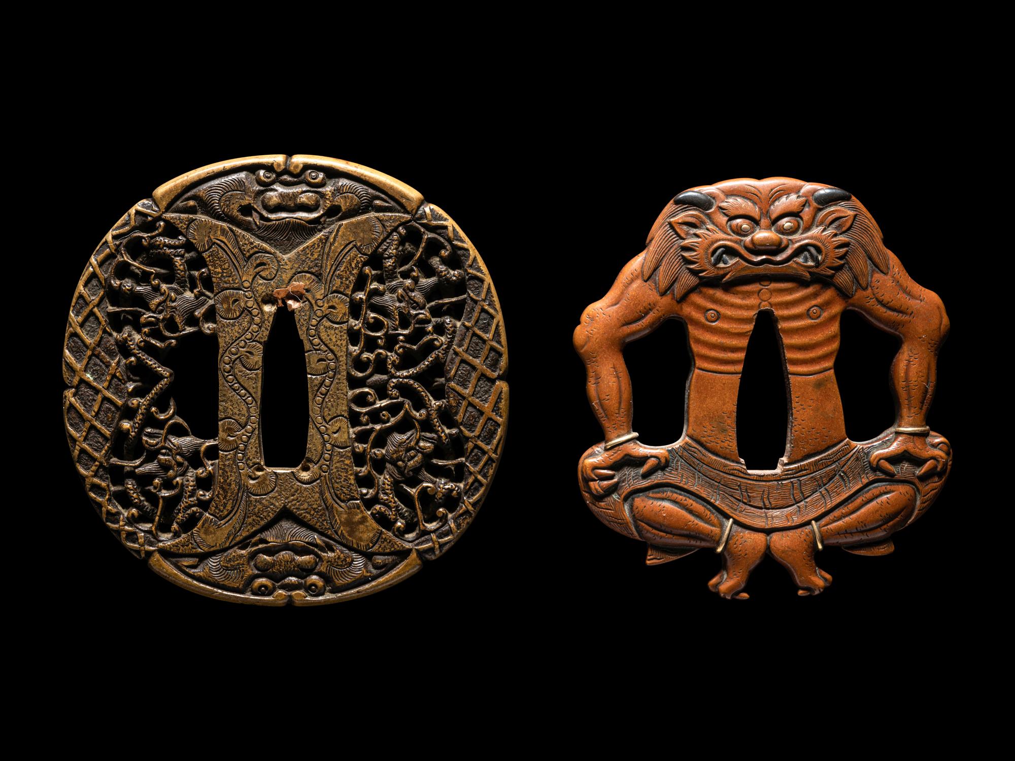 Four Japanese Metal Tsuba