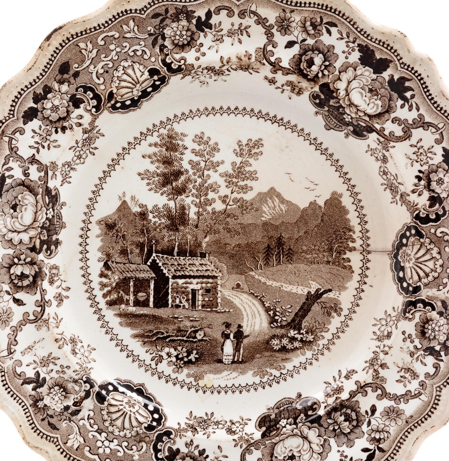 An American Ceramic Plate — CIRCA 1840