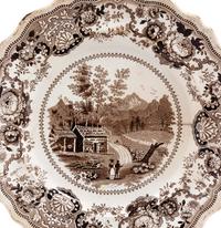 An American Ceramic Plate — CIRCA 1840