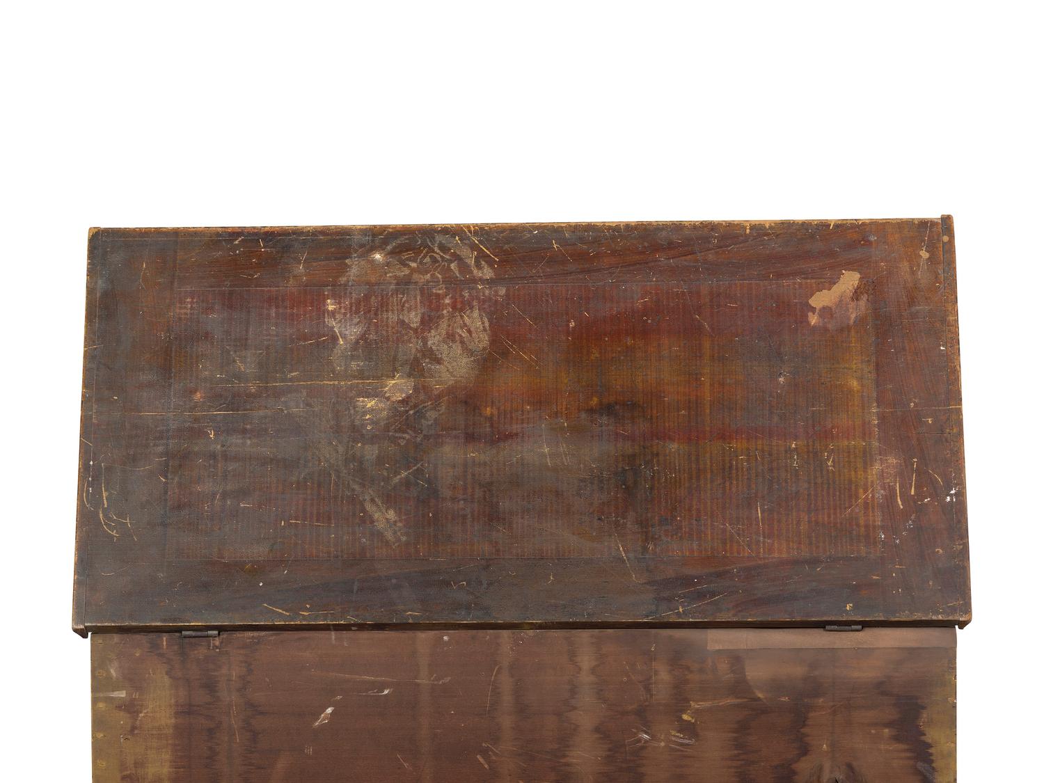 A Country Grain Painted Poplar Blanket Chest