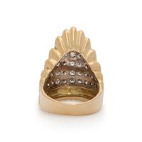 BICOLOR GOLD AND DIAMOND RING
