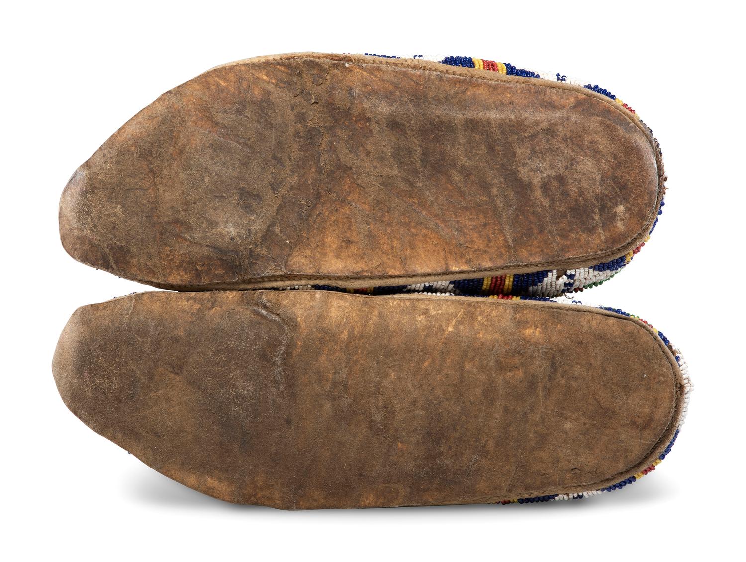 Sioux Beaded Hide Moccasins