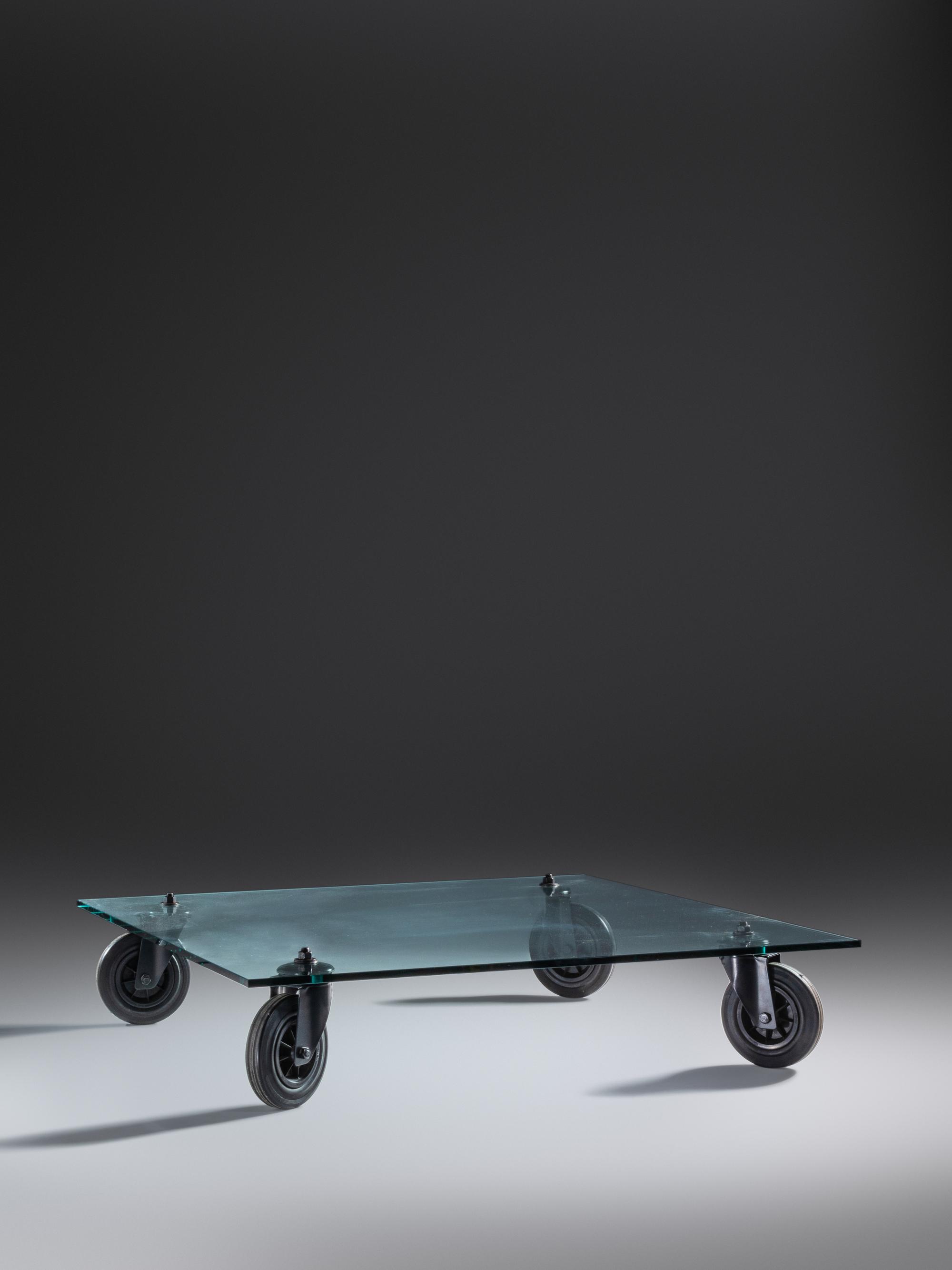 'Tavolo con Ruote' Coffee Table Fontana Arte, Italy