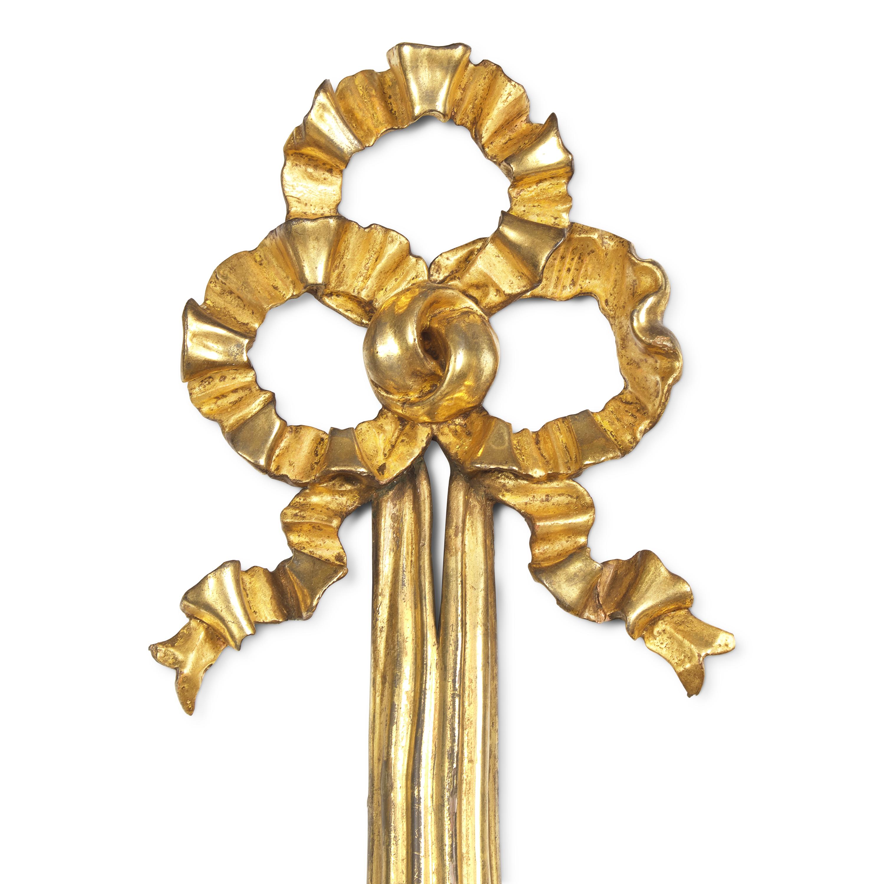 A Pair of Federal Giltwood Eagle Sconces
