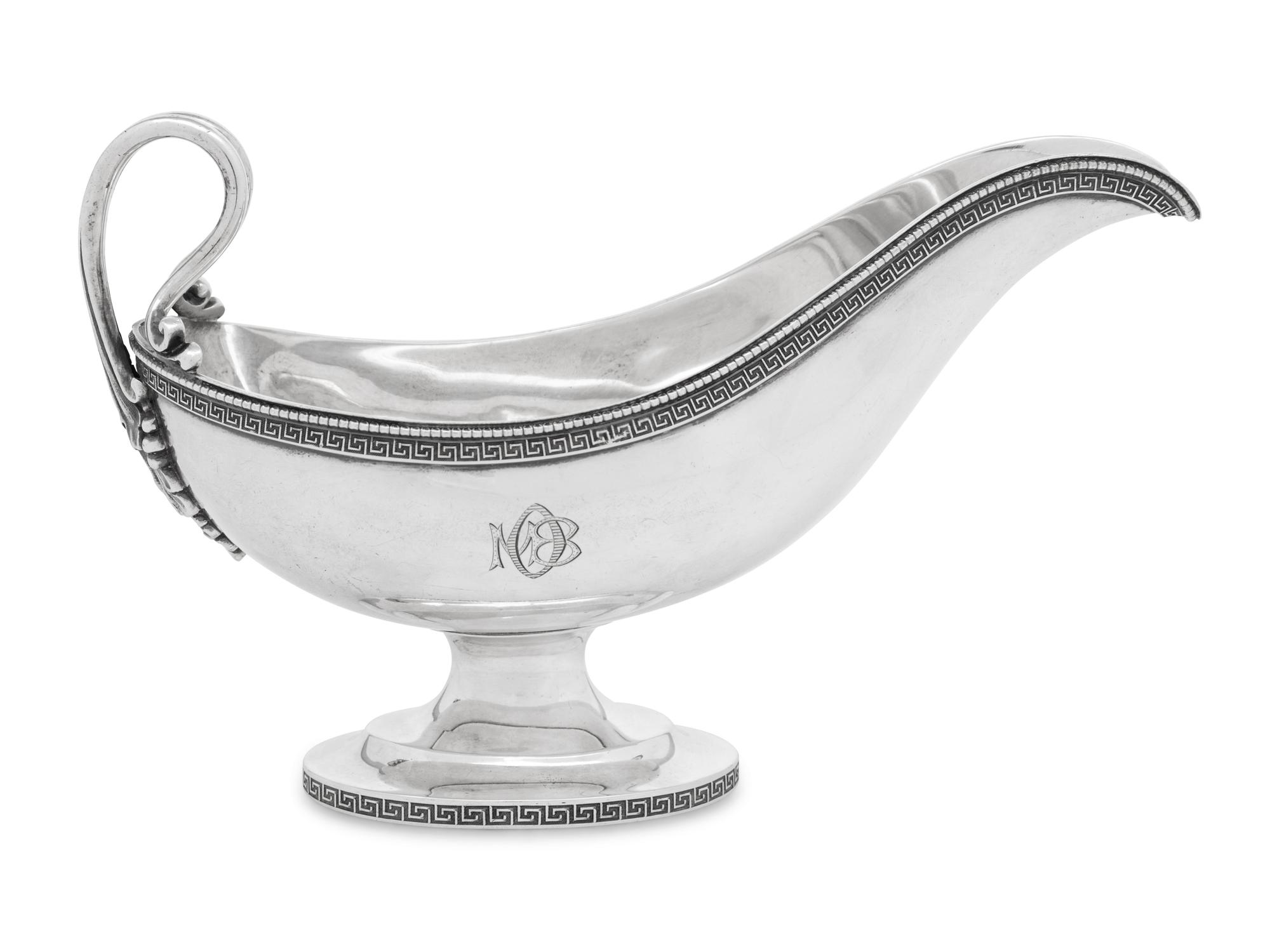 A Tiffany and Co. Silver Sauce Boat