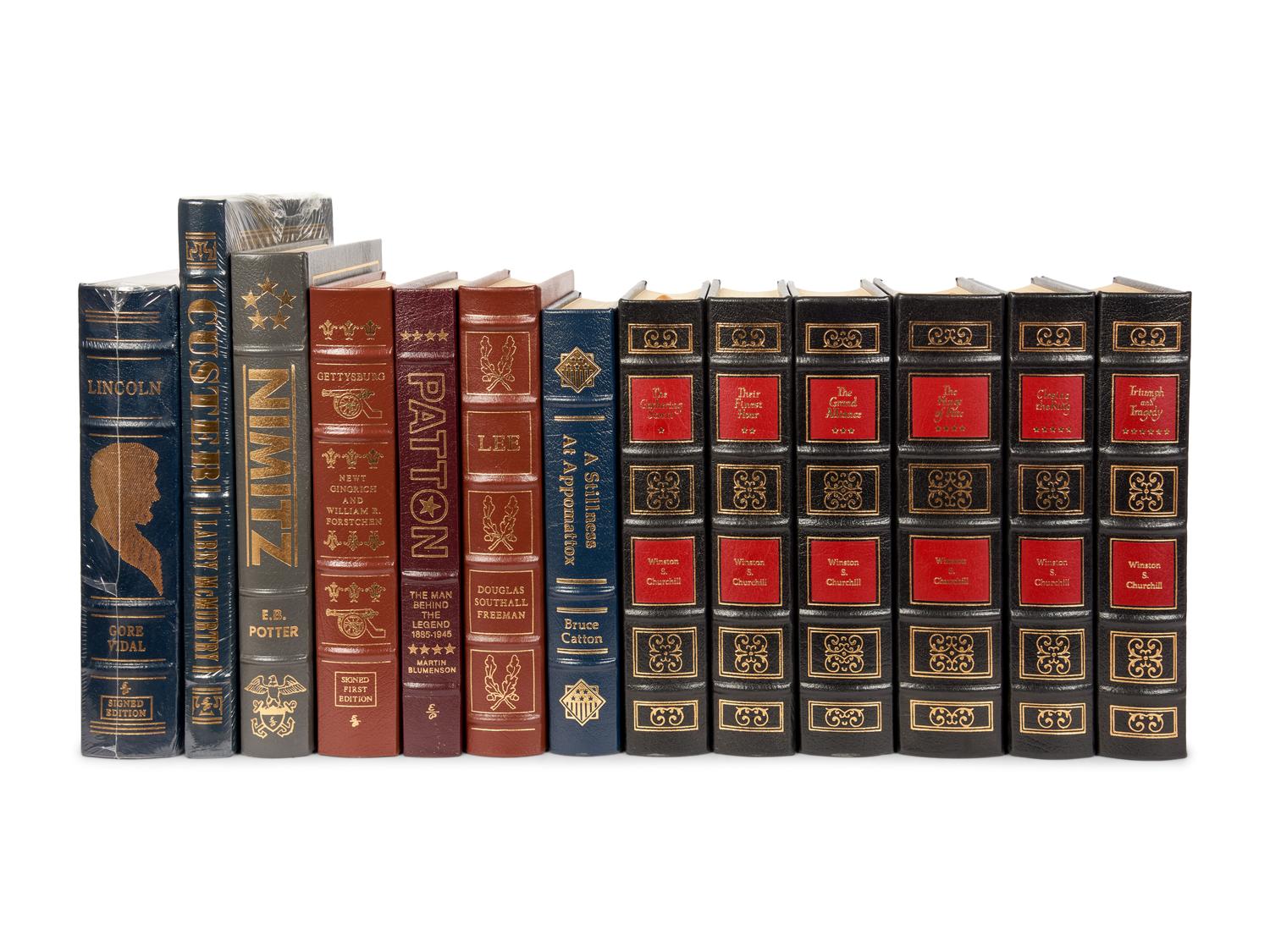 [BINDINGS] - [EASTON PRESS]. A group of approximately 94 volumes published by the Easton Press about the American West and military conflict, including some duplicates; including: