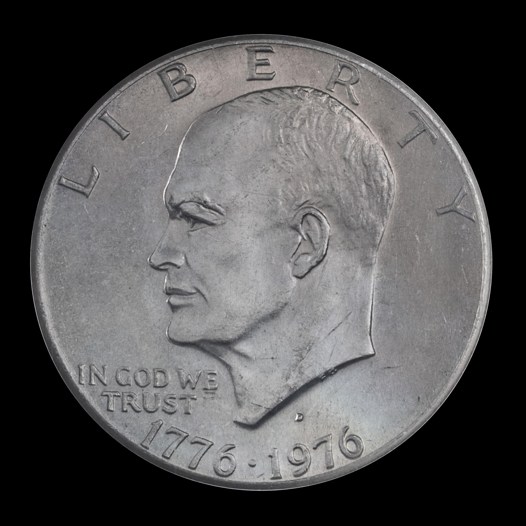 A United States 1976-D Eisenhower: Type 2 $1 Coin — NGC GRADED MS66