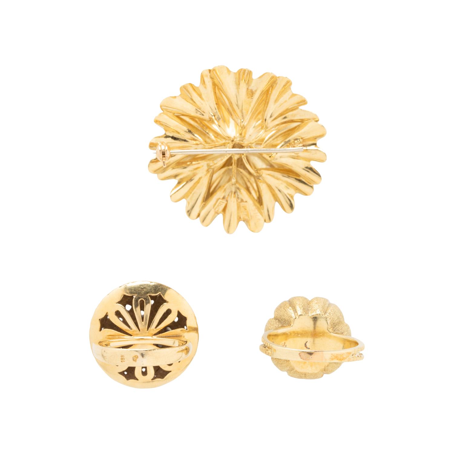 COLLECTION OF YELLOW GOLD AND MULTIGEM JEWELRY