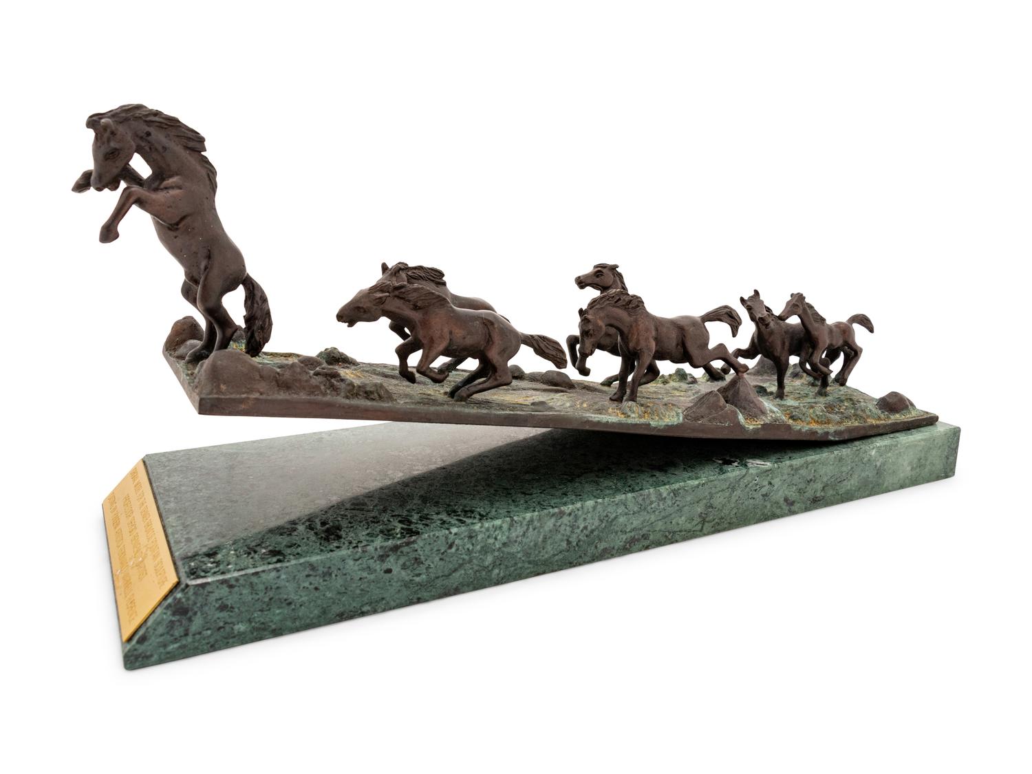 Bronze Model For Denver Broncos Fountain
