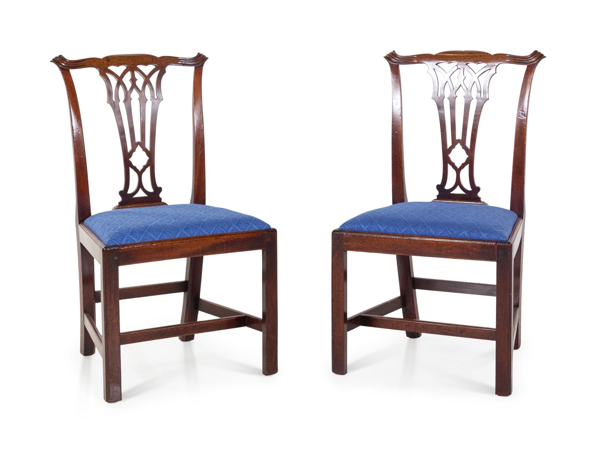 A Set of Six George III Mahogany Dining Chairs