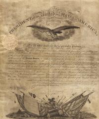 [Presidential] Polk, James K. Partially-Printed Military Commission, signed
