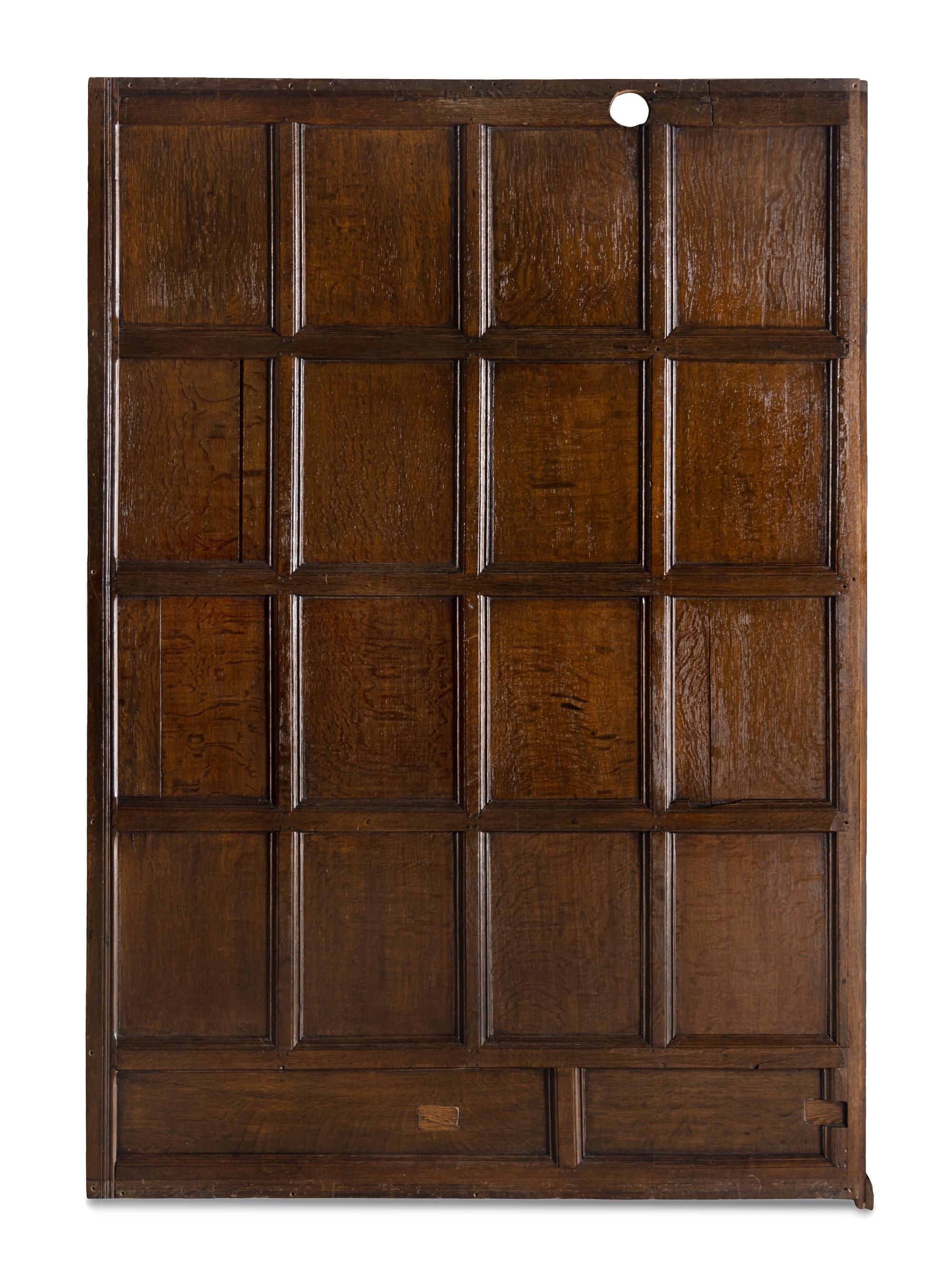 A Group of Elizabethan Oak Room Panels from Whitehall, Shrewsbury