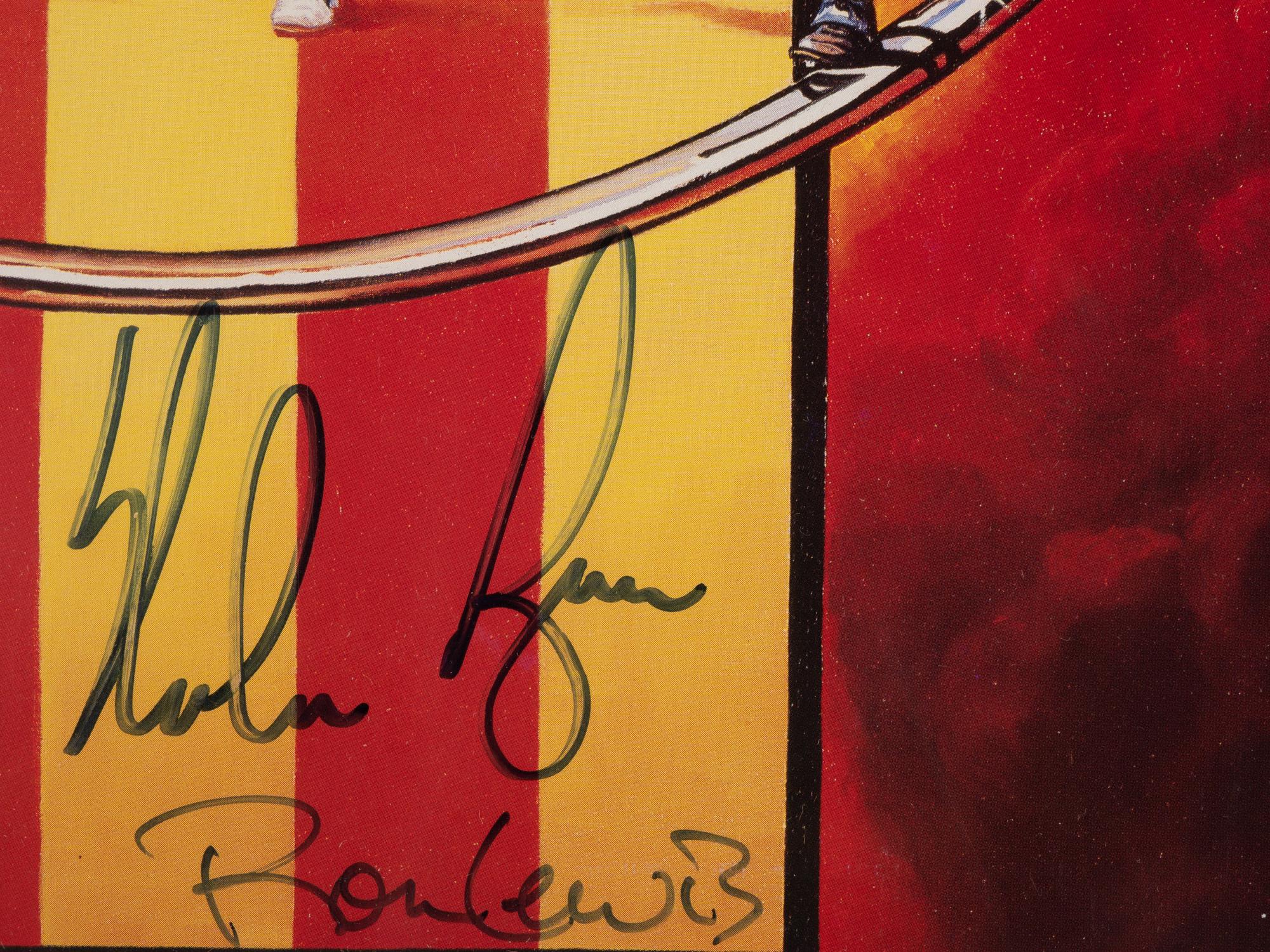 A Group of Hall of Fame Pitcher Signed Autograph Ron Lewis Prints (Including 300 Wins Print, Beckett Authentication Services Letters BAS Certified),