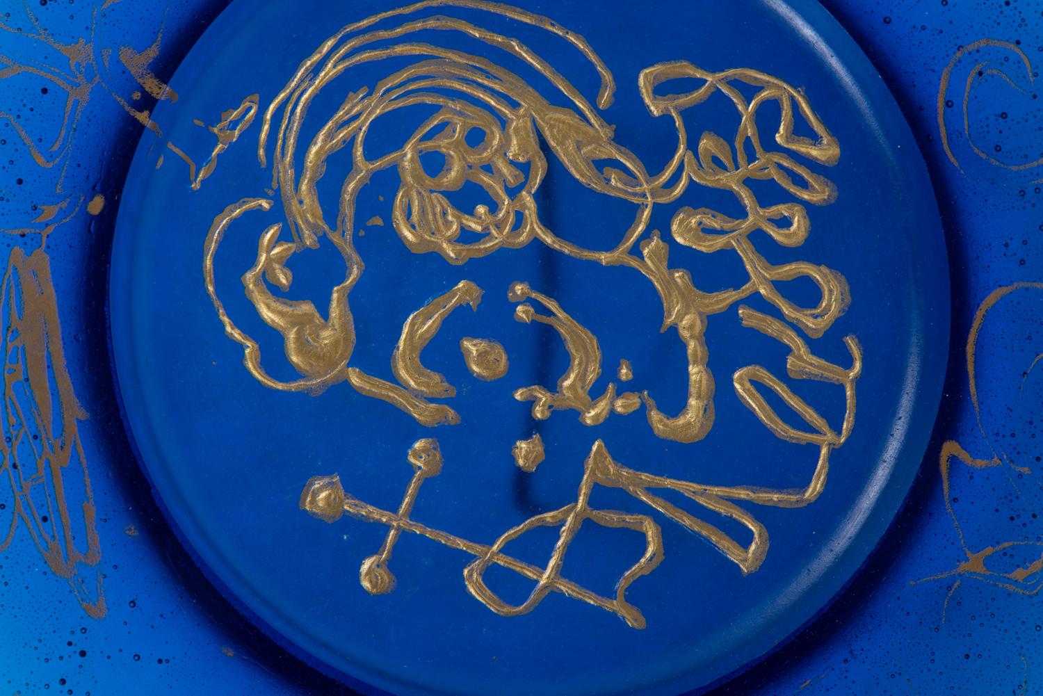 Two Salvador Dali Pâte de Verre Plates by Daum