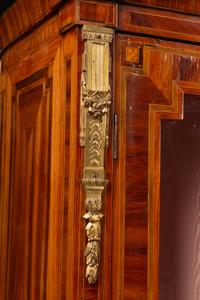 A Pair of Louis XVI Gilt Bronze Mounted Parquetry Bibliothèques