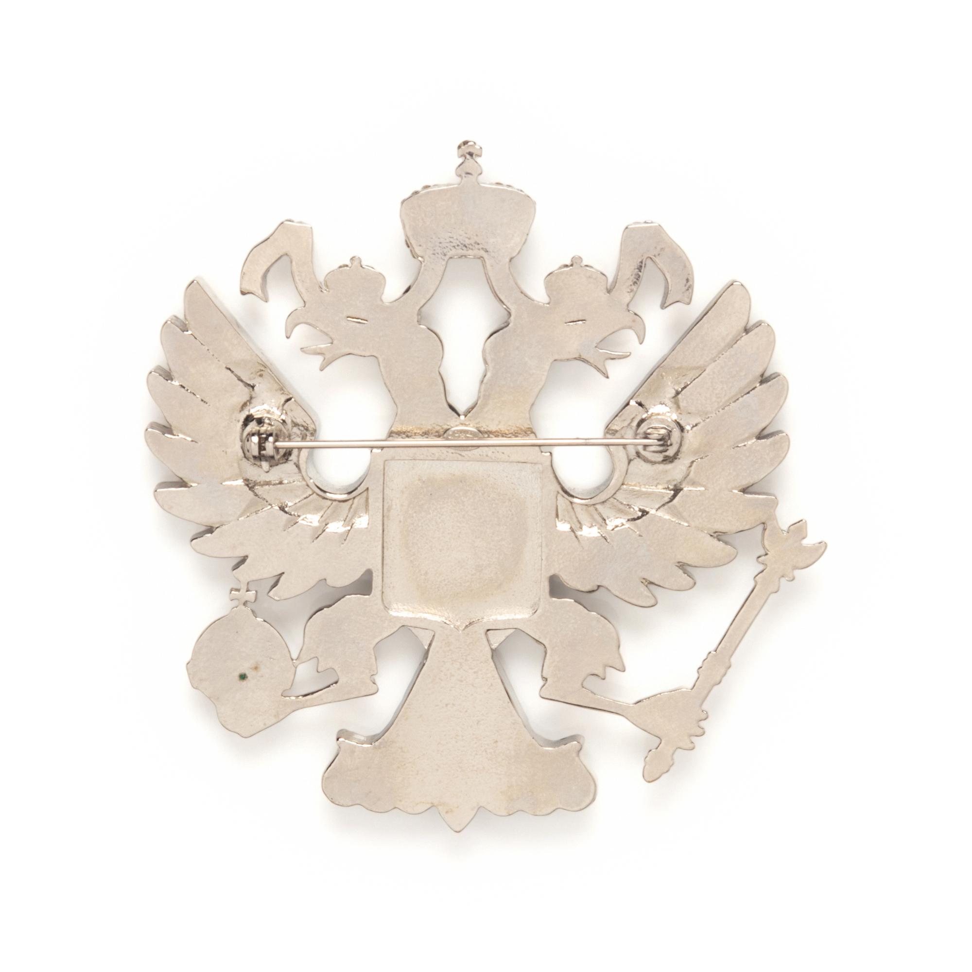 A CHANEL DOUBLE-HEADED EAGLE BROOCH
