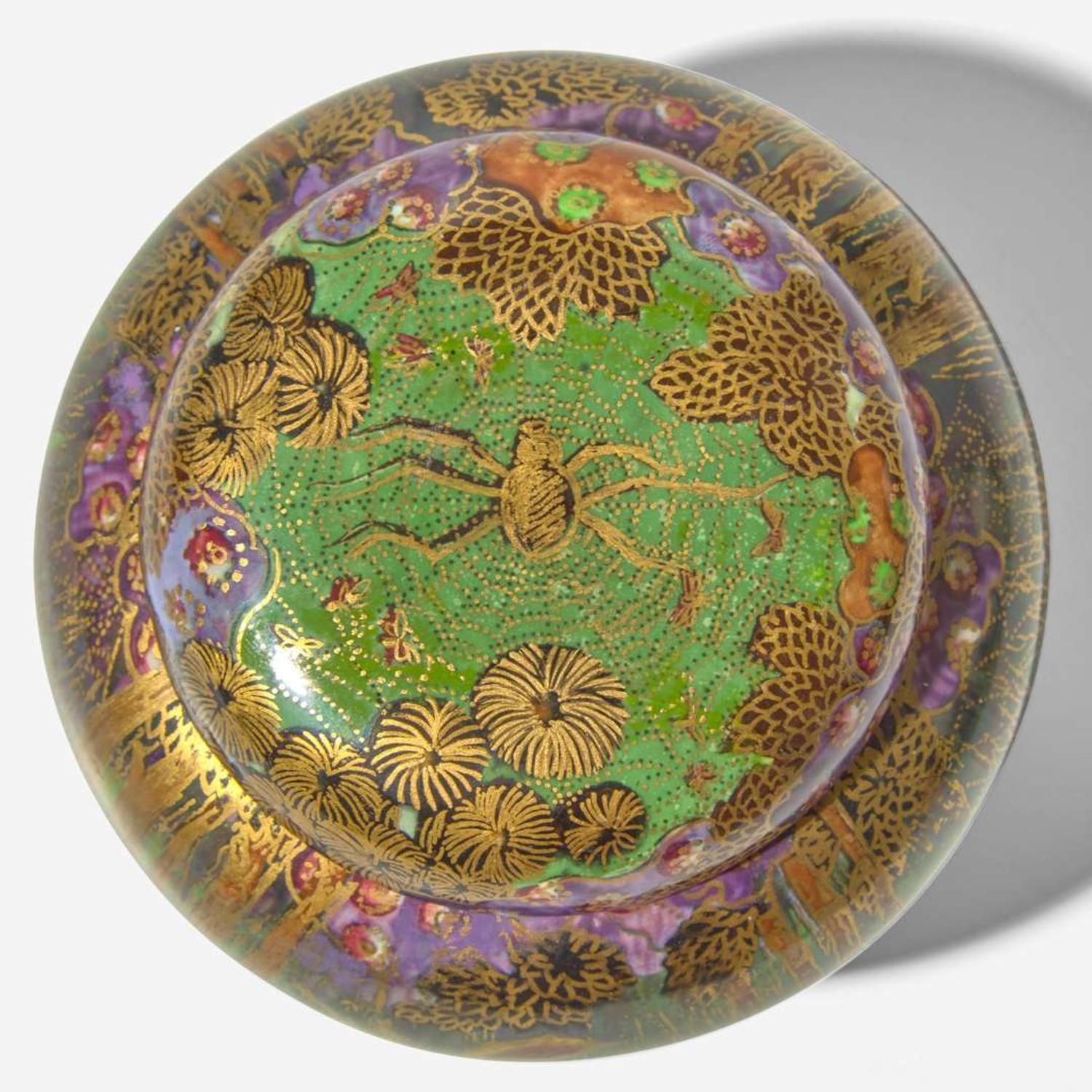 A Wedgwood Fairyland Lustre "Woodland Elves IV" Malfrey Pot UK, 1920s