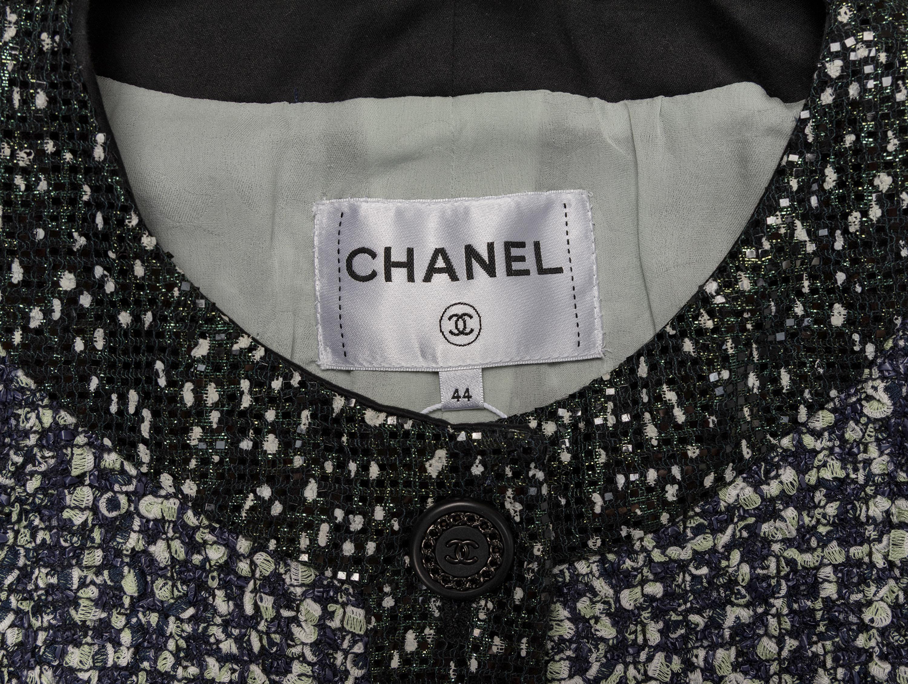 Chanel, Shimmery Two-Tone Cardigan Jacket NWT