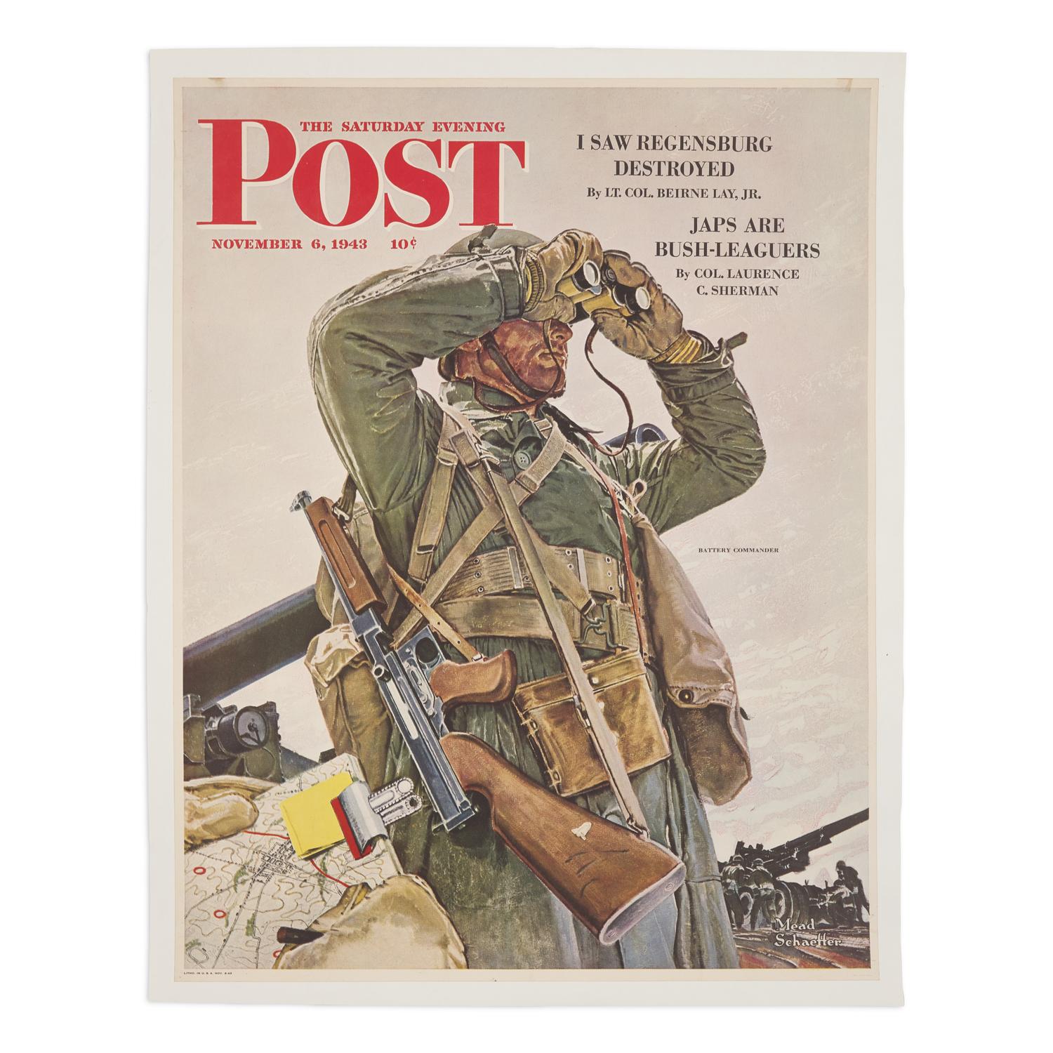 [World War II] Saturday Evening Post Poster by Mead Schaeffer, November, 1943