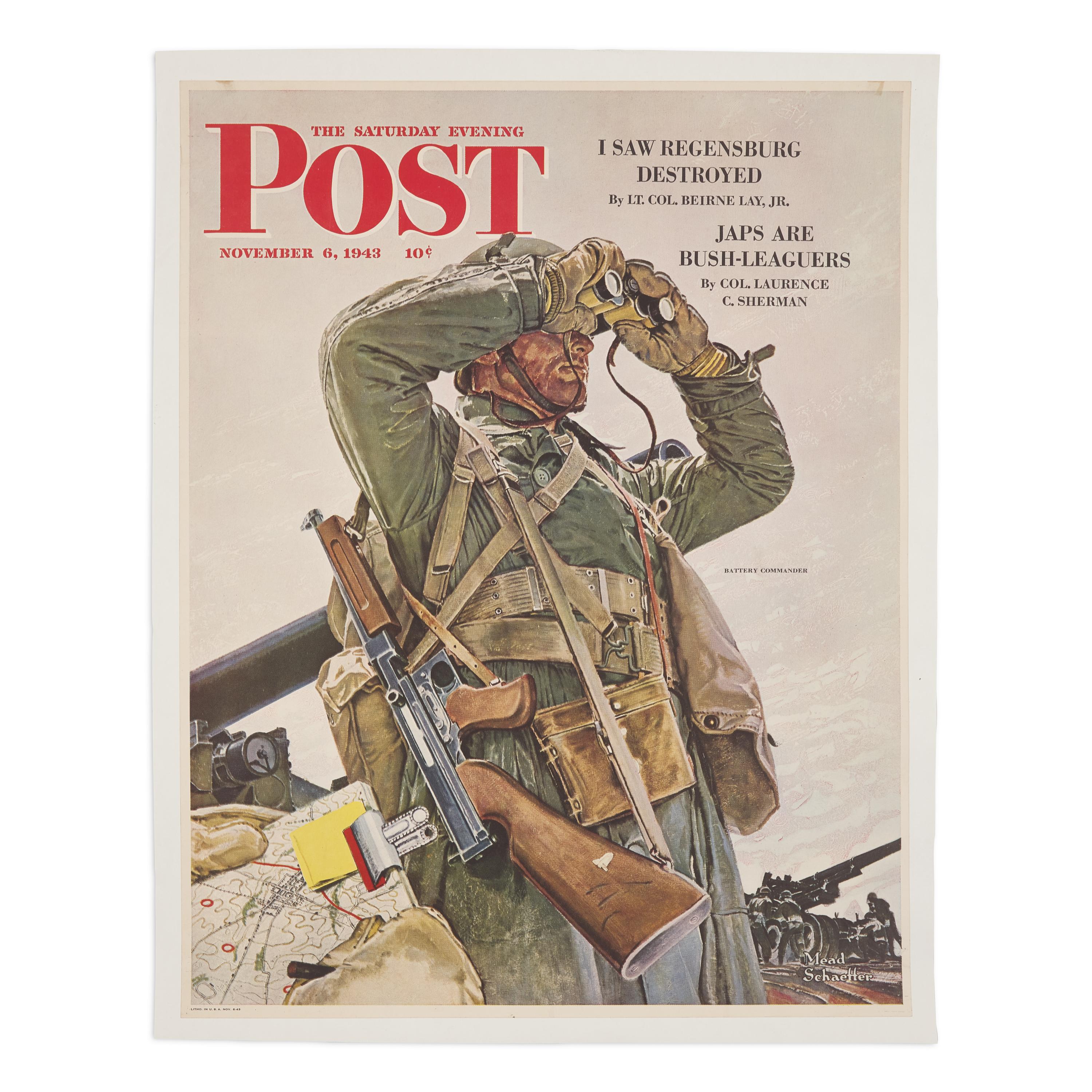 [World War II] Saturday Evening Post Poster by Mead Schaeffer, November, 1943