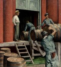 Rolling Barrels into the Rackhouse