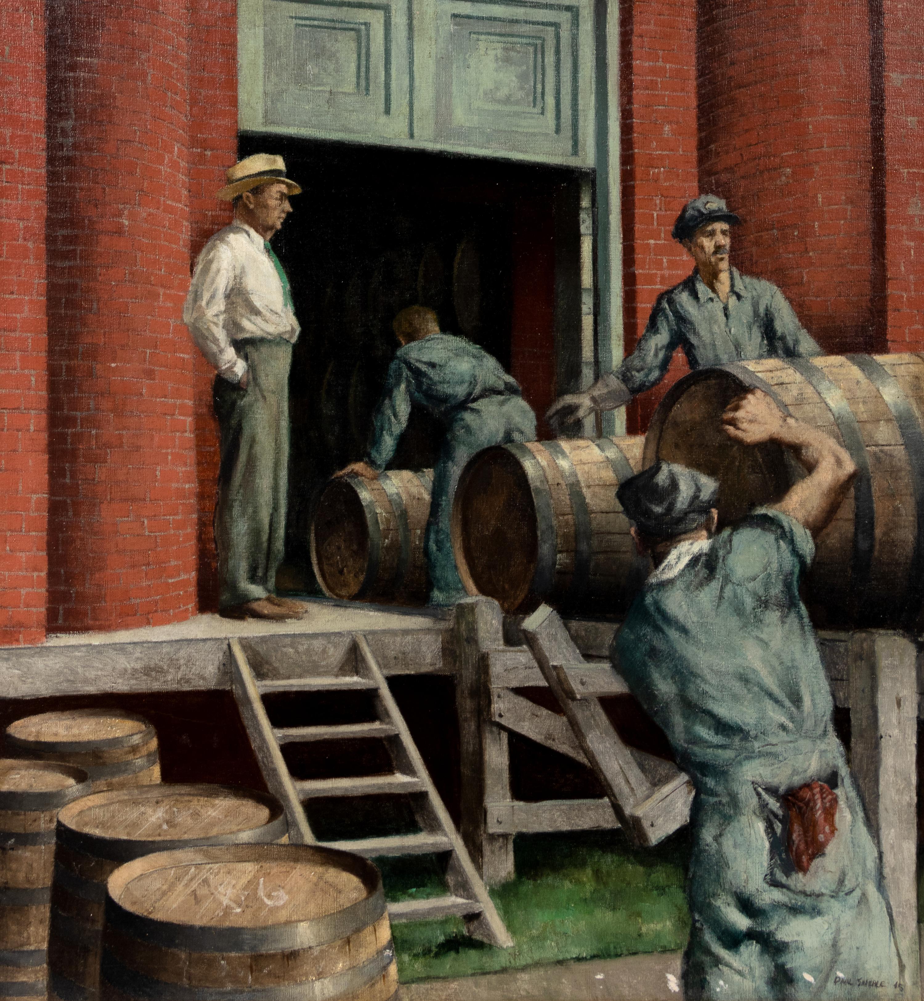 Rolling Barrels into the Rackhouse