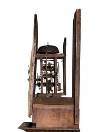 A Federal Grain-Paint Decorated Tall Case Clock